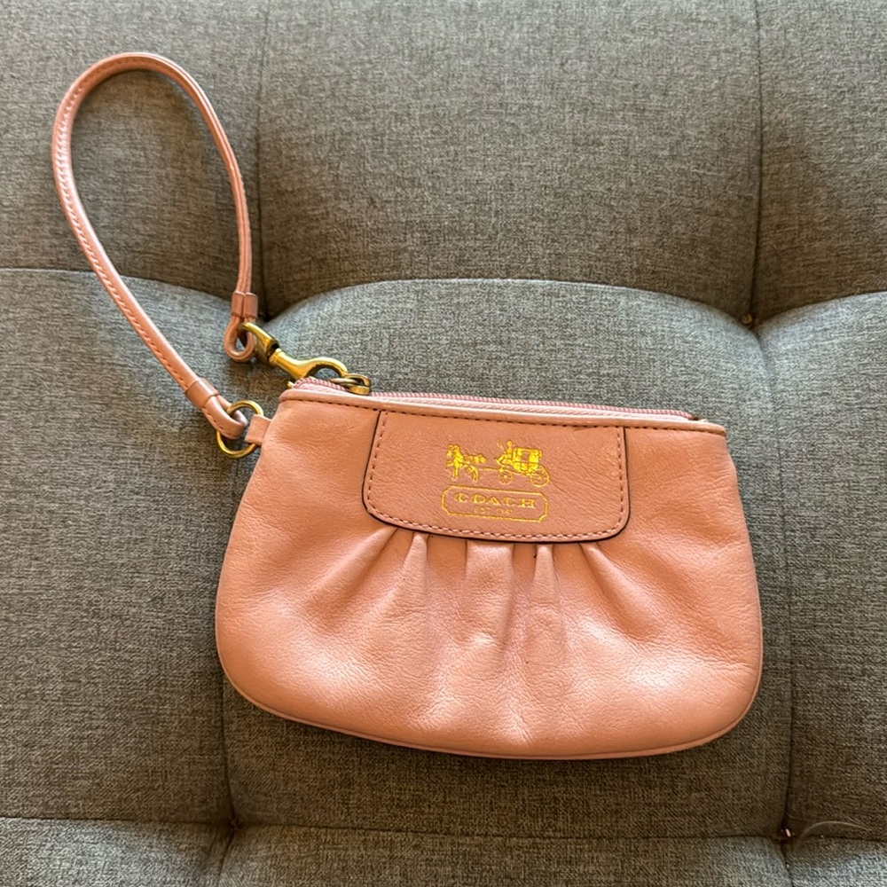 Coach Corner Zip Wristlet